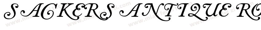 Sackers Antique Roman Solid AT字体转换